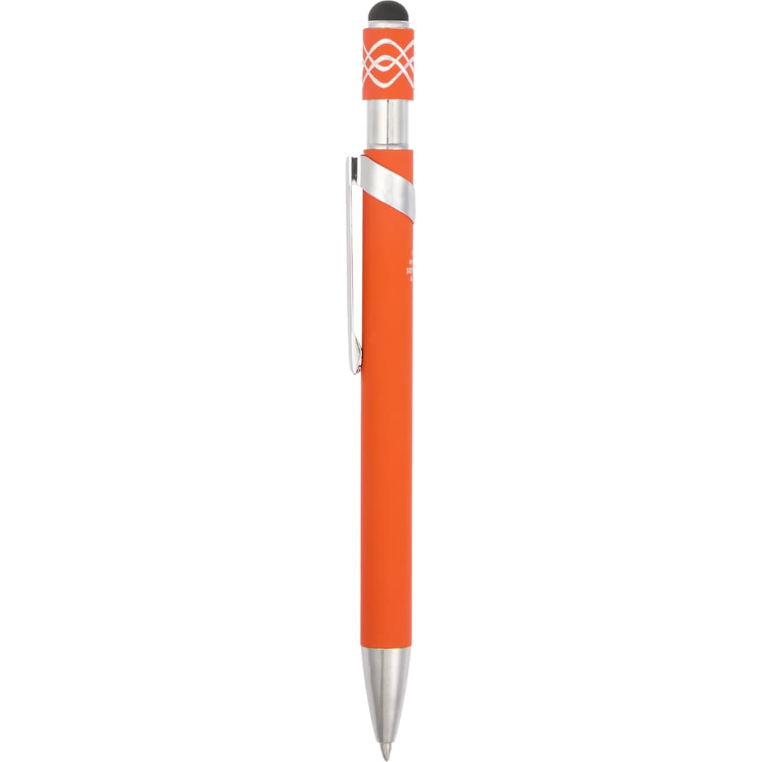 Simple Fidget Recycled Stylus Gel Pen - SM-5309 Orange