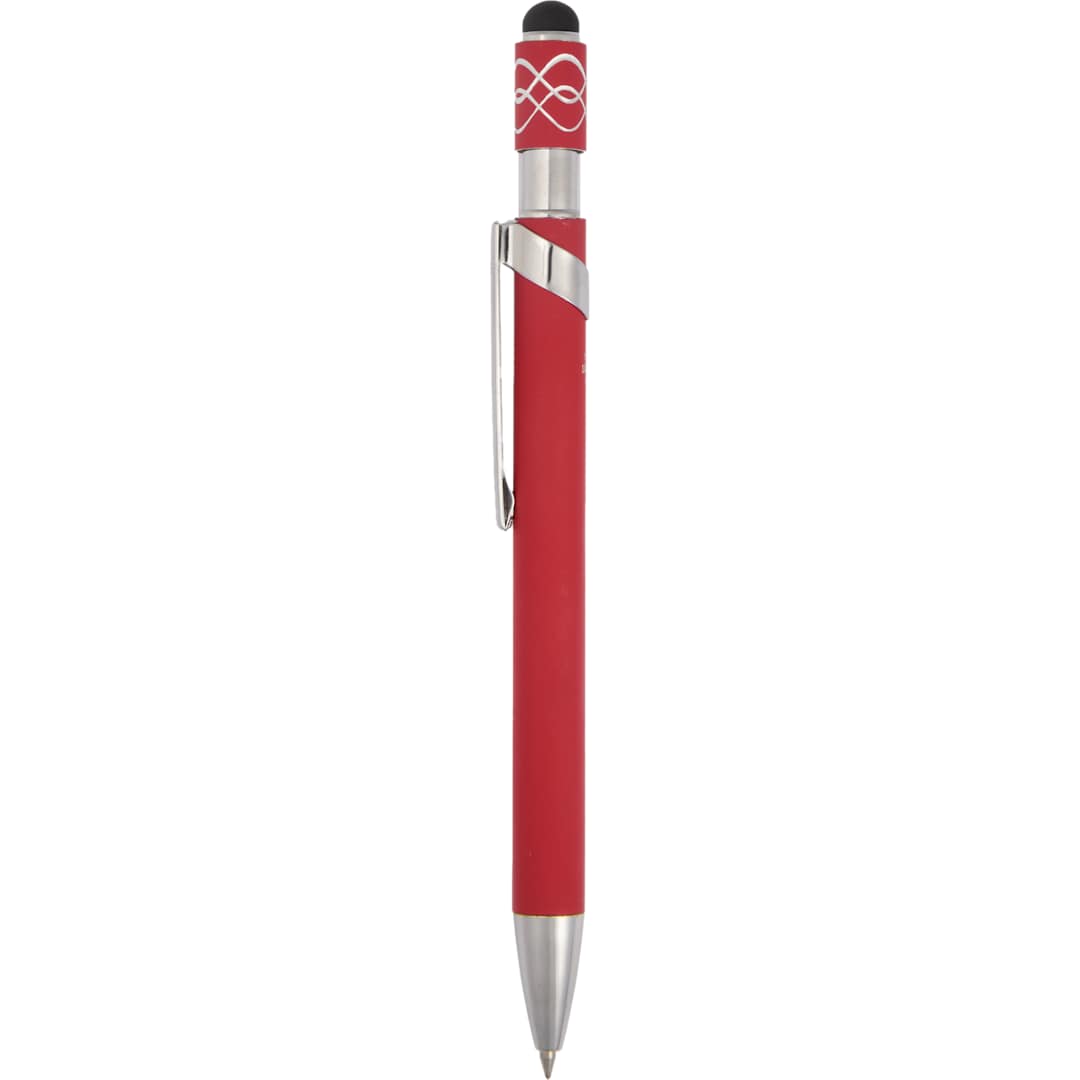 Simple Fidget Recycled Stylus Gel Pen - SM-5309 Red