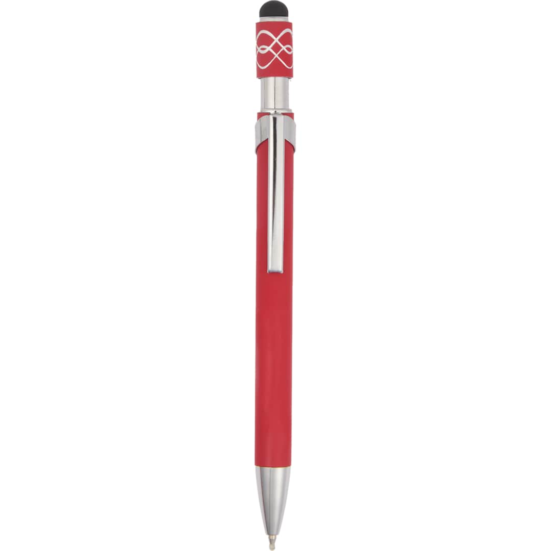 Simple Fidget Recycled Stylus Gel Pen - SM-5309 Red