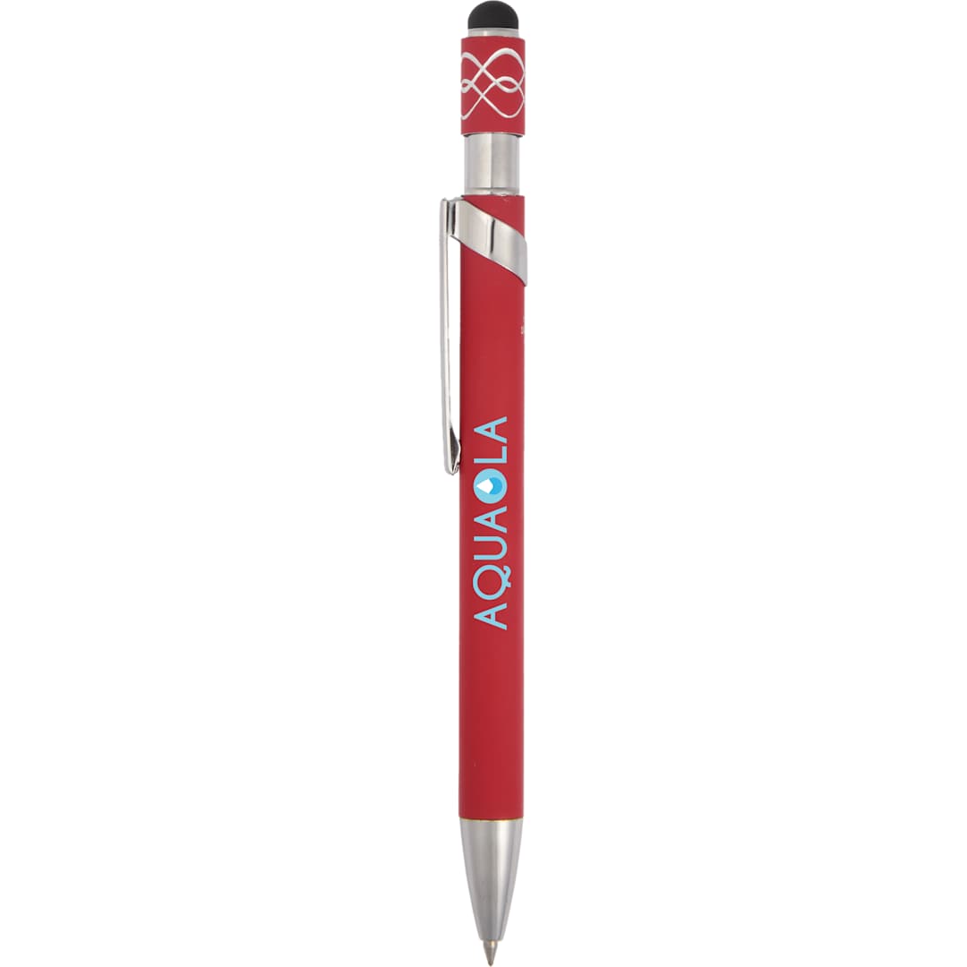 Simple Fidget Recycled Stylus Gel Pen - SM-5309 Red