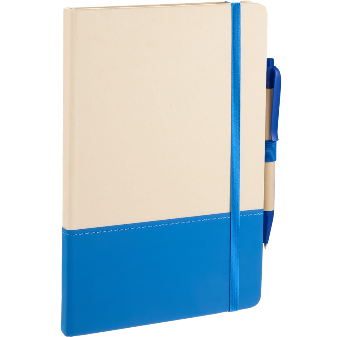 5.5&quot; x 8.5&quot; Sugarcane Paper Bound Notebook - SM-5311 Blue