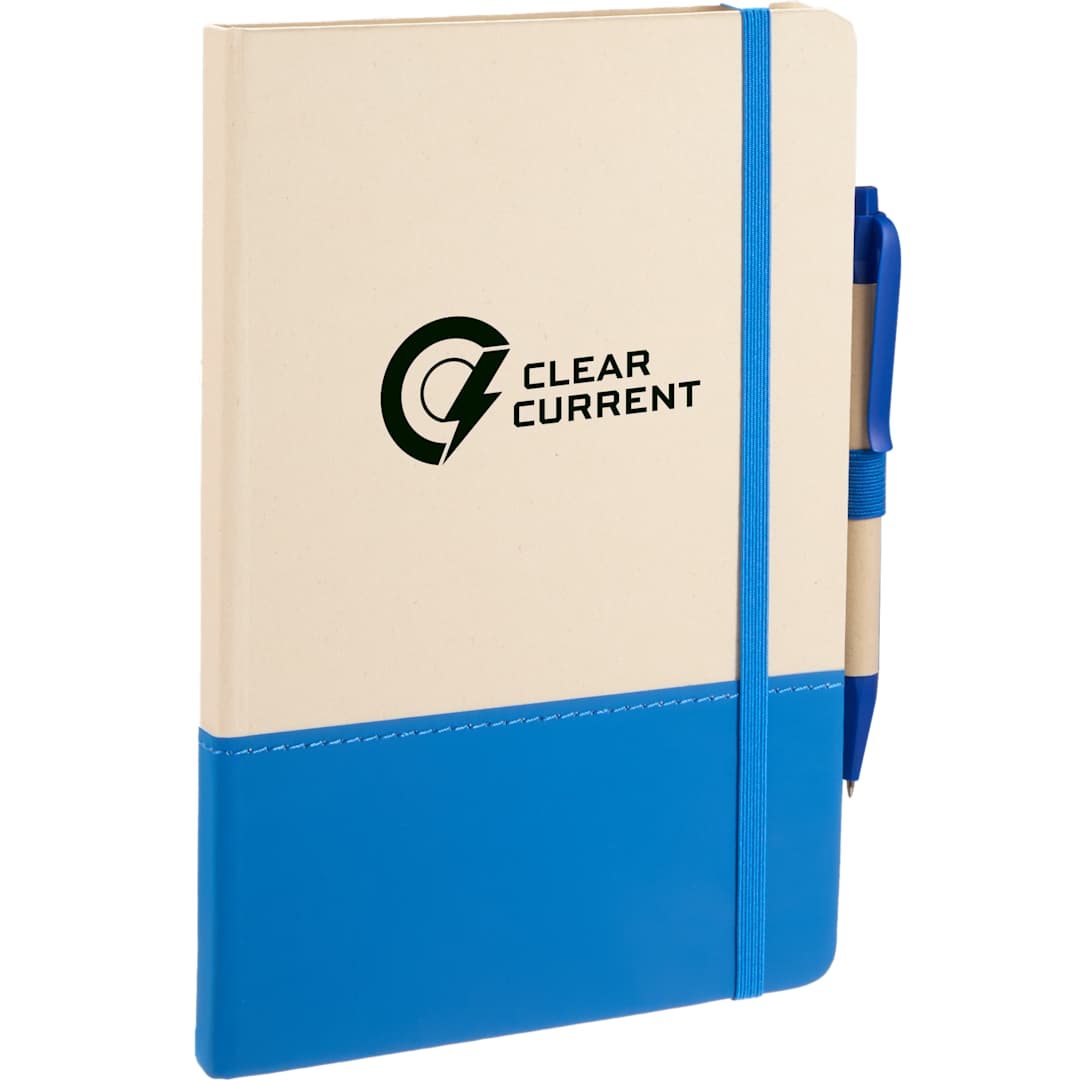 5.5&quot; x 8.5&quot; Sugarcane Paper Bound Notebook - SM-5311 Blue