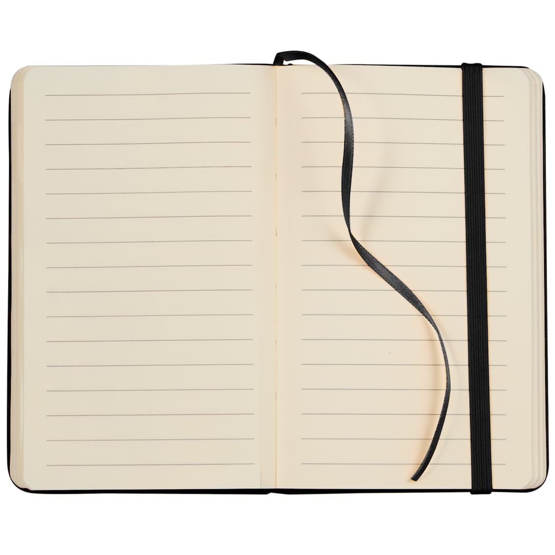 3.5&quot; x 5.5&quot; Recycled PET&#160;Pocket&#160;Bound Journal - SM-5312 Black