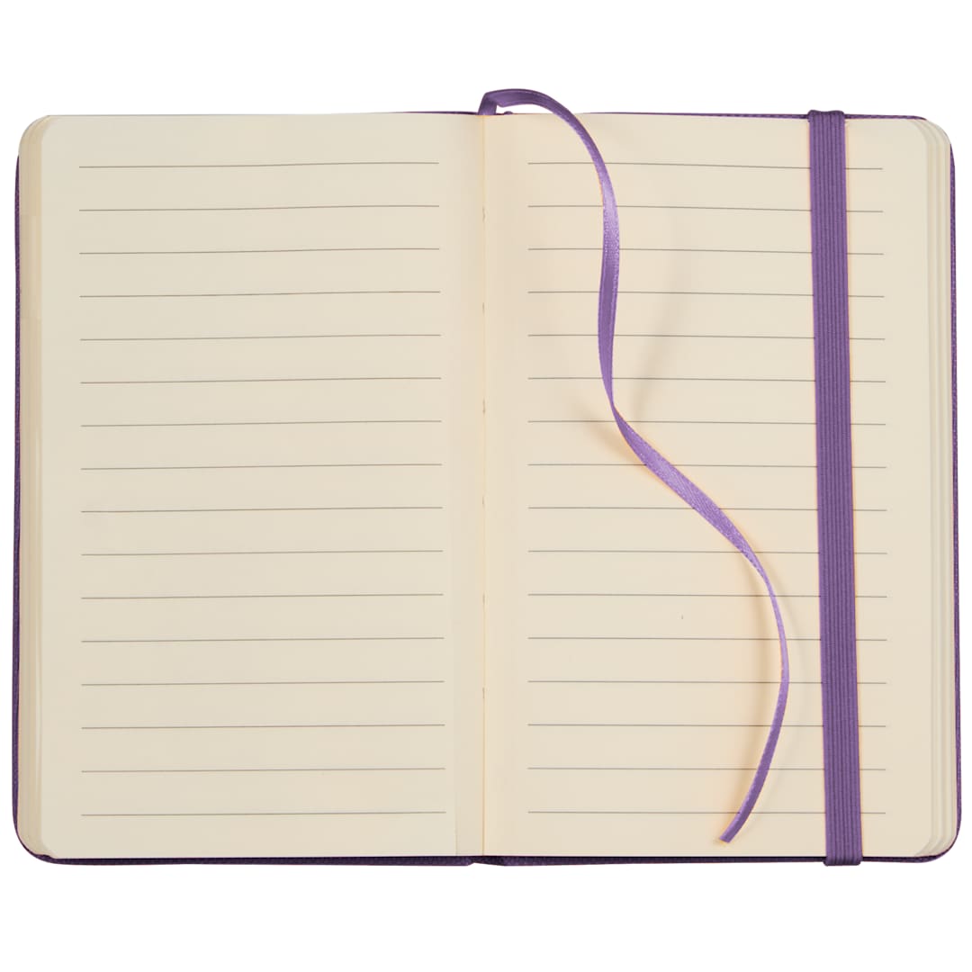 3.5&quot; x 5.5&quot; Recycled PET&#160;Pocket&#160;Bound Journal - SM-5312 Purple