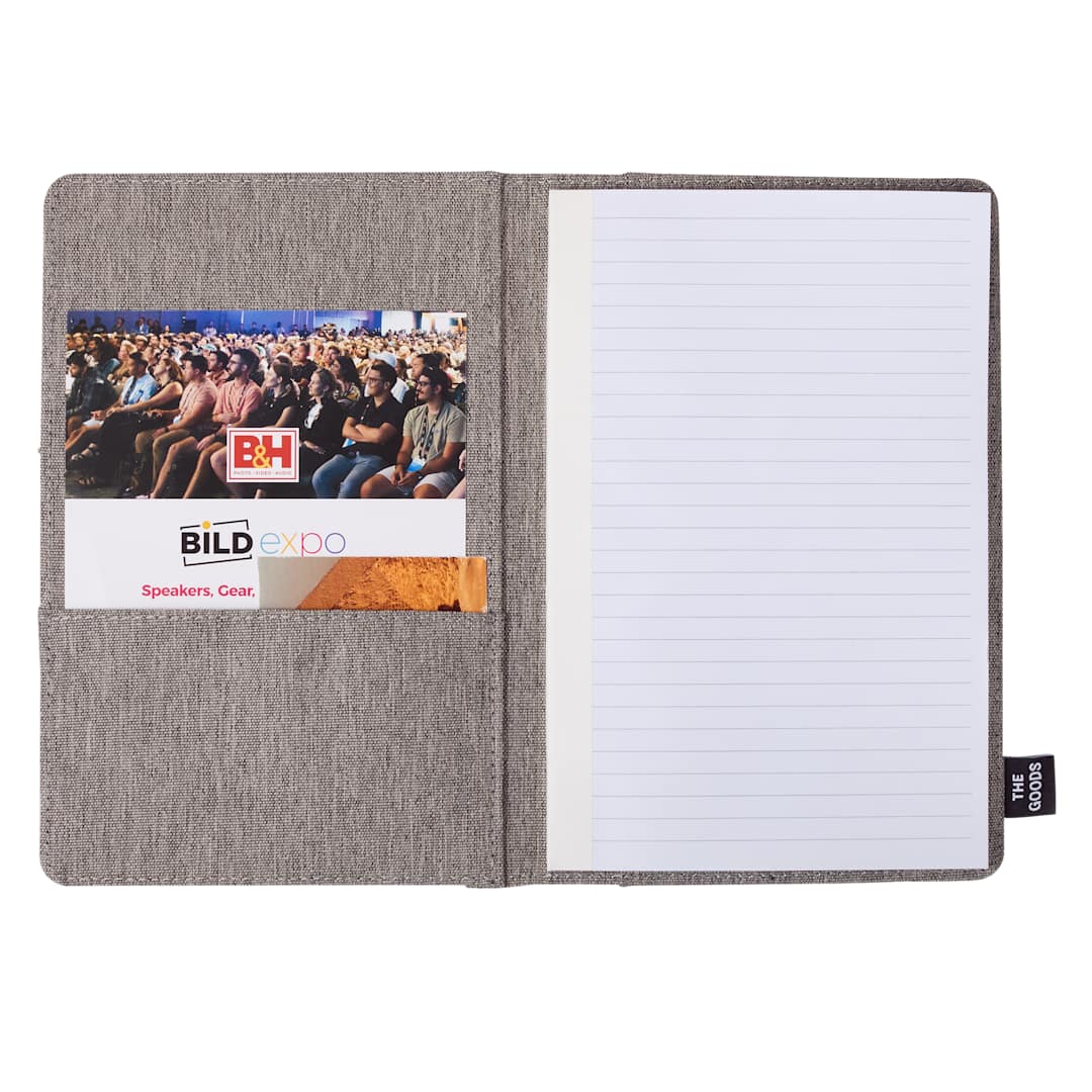 The Goods THE GOODS™ 5.5&quot; x 8.5 Recycled&#160;Refillable Journal - SM-5317 Gray