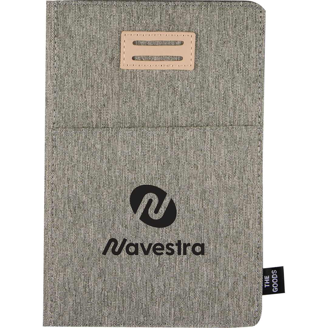 The Goods THE GOODS™ 5.5&quot; x 8.5 Recycled&#160;Refillable Journal - SM-5317 Gray