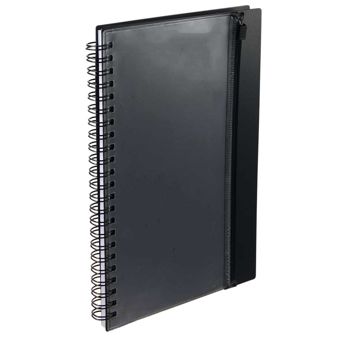  5.5&quot; x 8.5&quot; Spiral Notebook with Clear Pocket - SM-5318