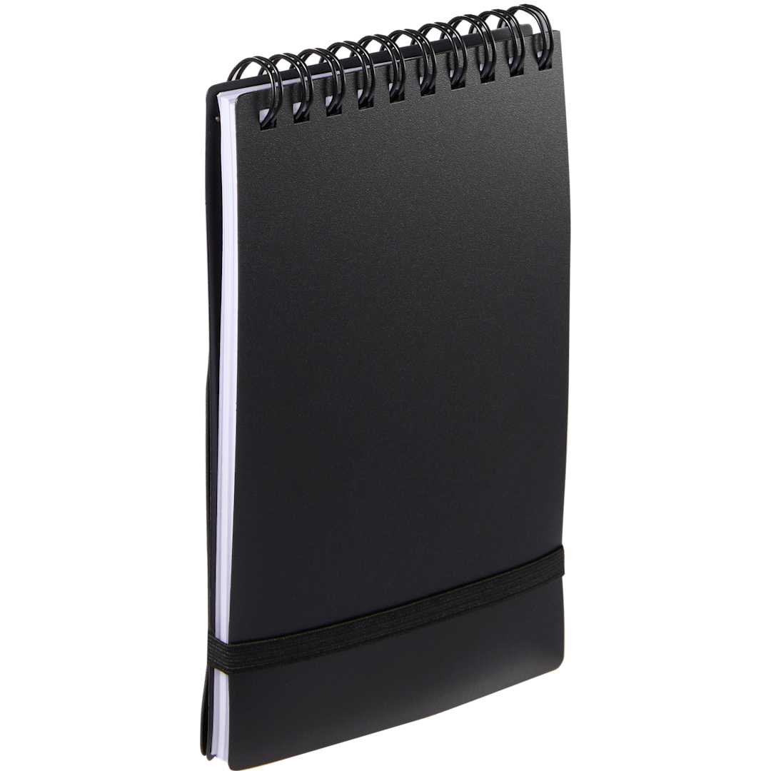 3&quot; x 5&quot; Recycled Stand Up Pocket Jotter - SM-5319 Black