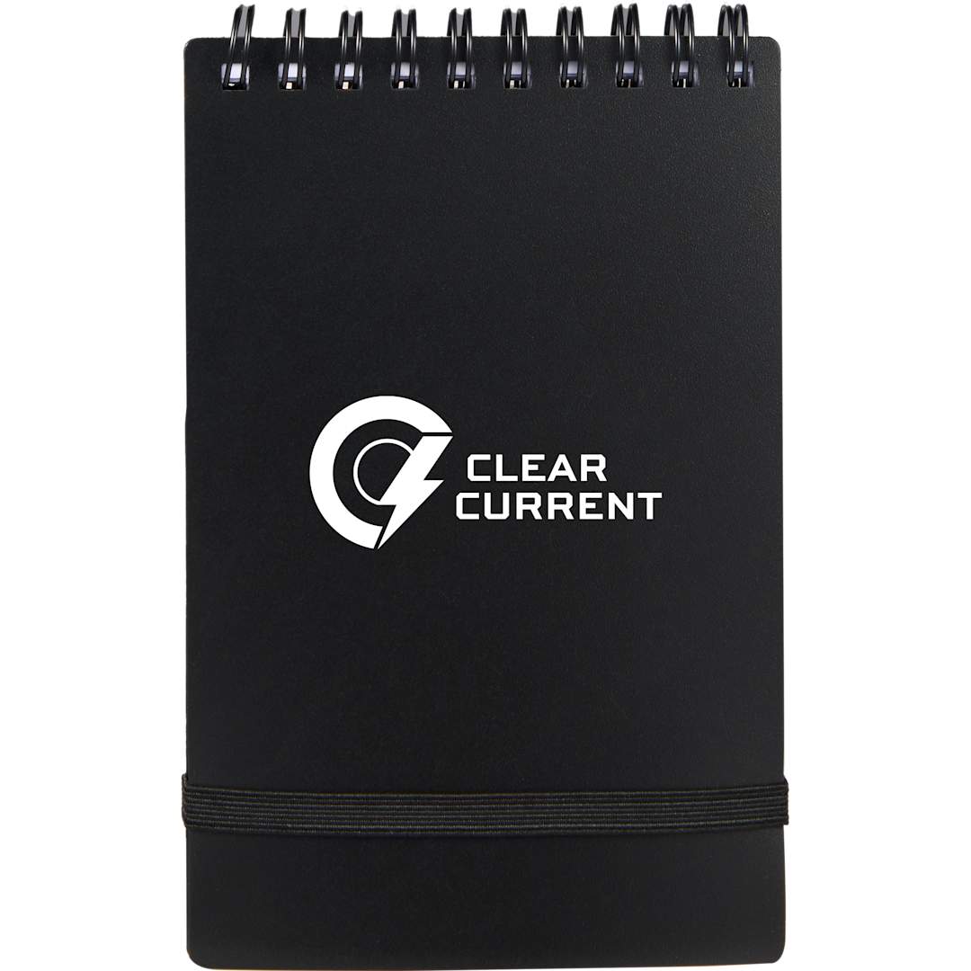 3&quot; x 5&quot; Recycled Stand Up Pocket Jotter - SM-5319 Black