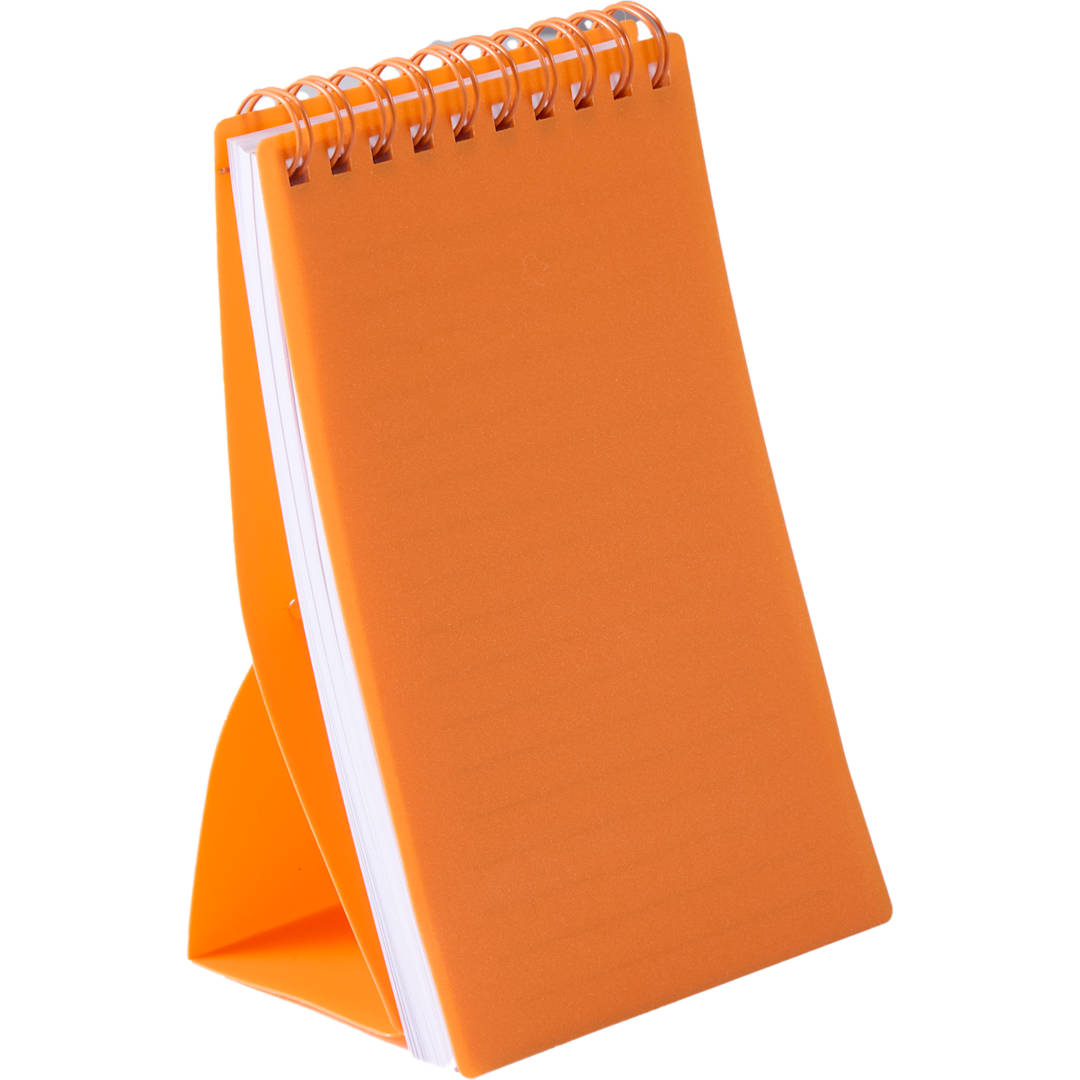 3&quot; x 5&quot; Recycled Stand Up Pocket Jotter - SM-5319 Orange