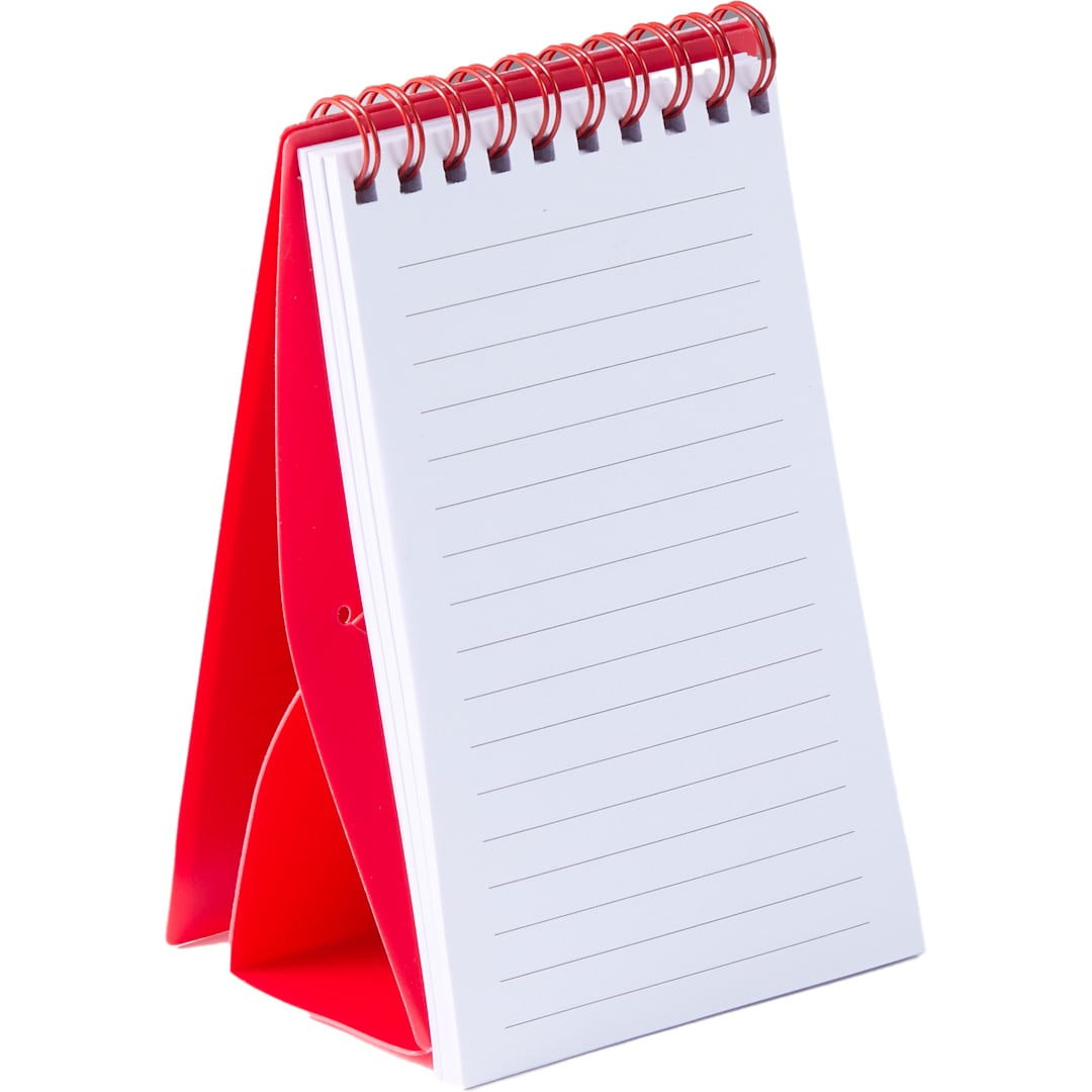 3&quot; x 5&quot; Recycled Stand Up Pocket Jotter - SM-5319 Red