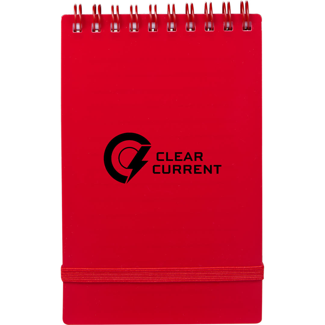 3&quot; x 5&quot; Recycled Stand Up Pocket Jotter - SM-5319 Red