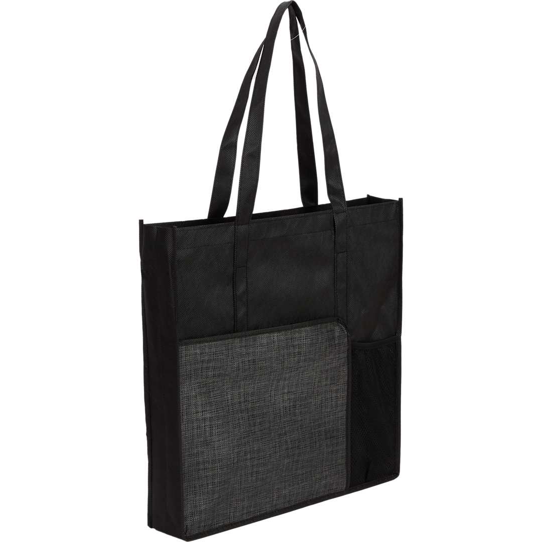 Radius Recycled Non-Woven Tote - SM-5599 Black