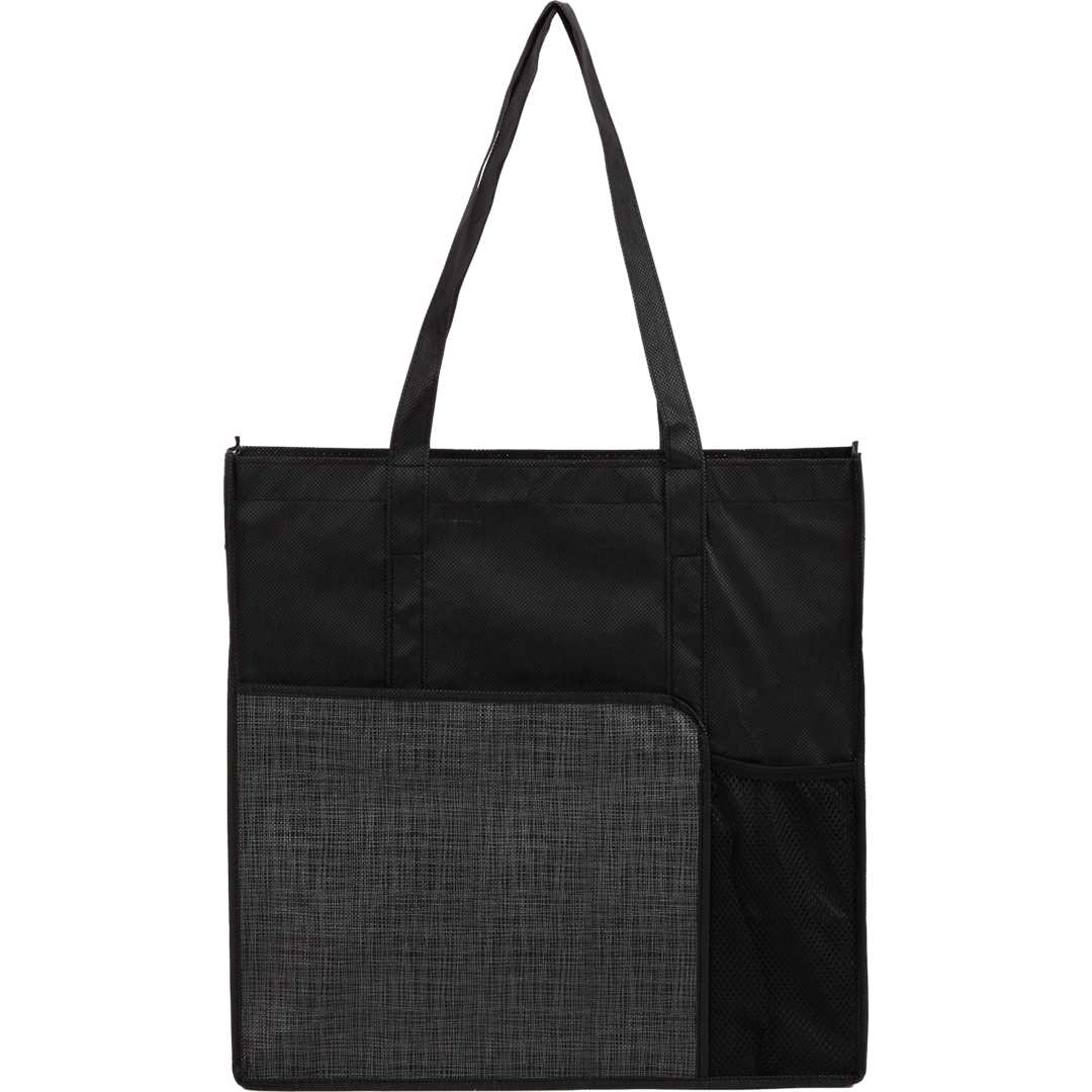 Radius Recycled Non-Woven Tote - SM-5599 Black