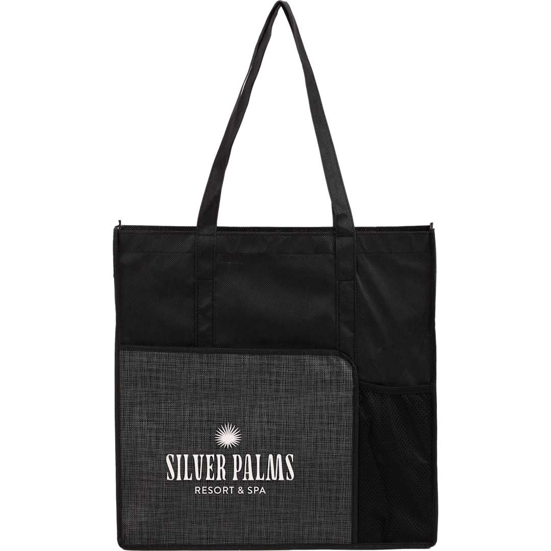 Radius Recycled Non-Woven Tote - SM-5599 Black