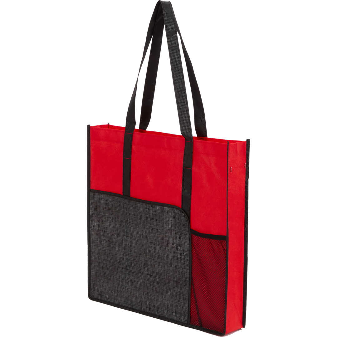 Radius Recycled Non-Woven Tote - SM-5599 Red