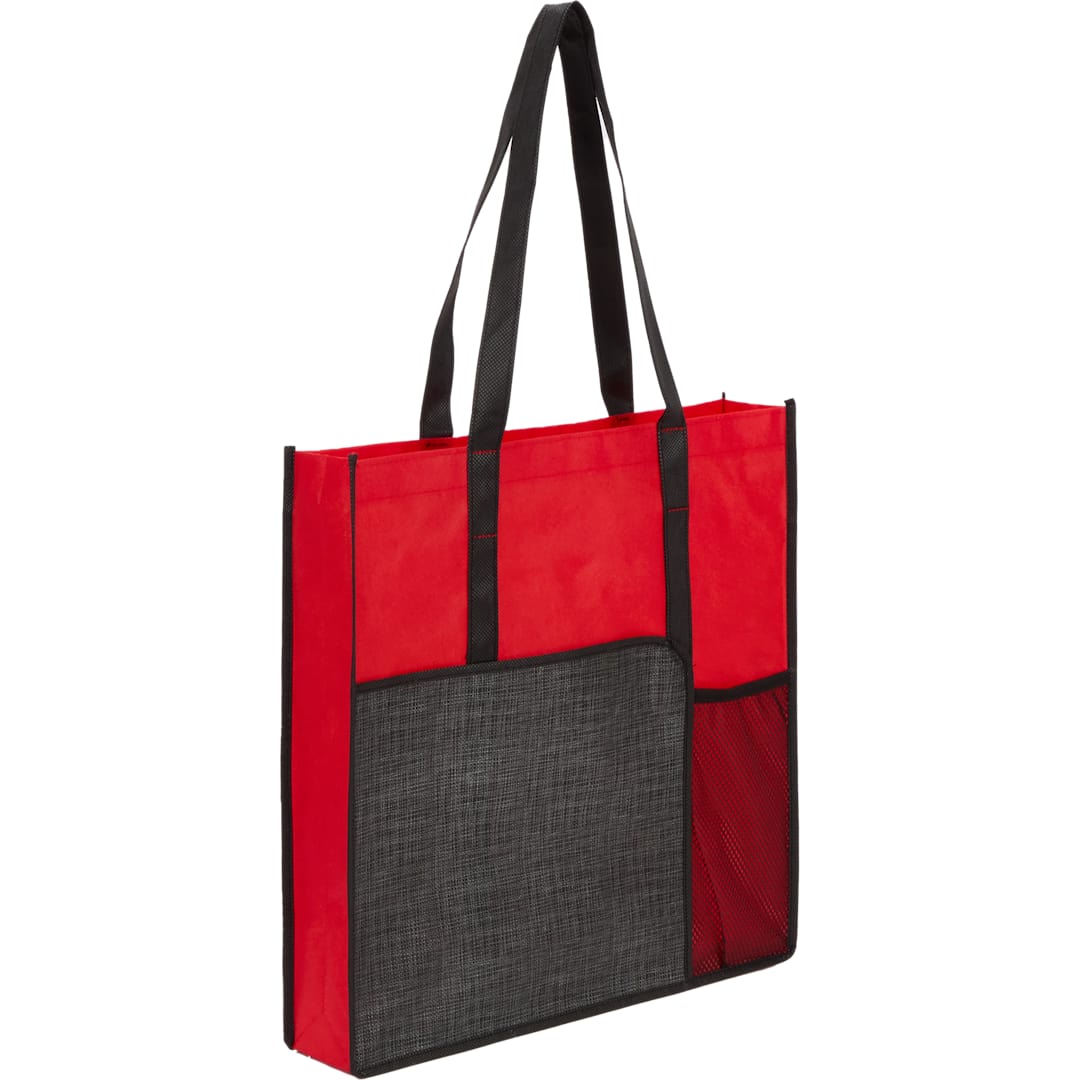 Radius Recycled Non-Woven Tote - SM-5599 Red