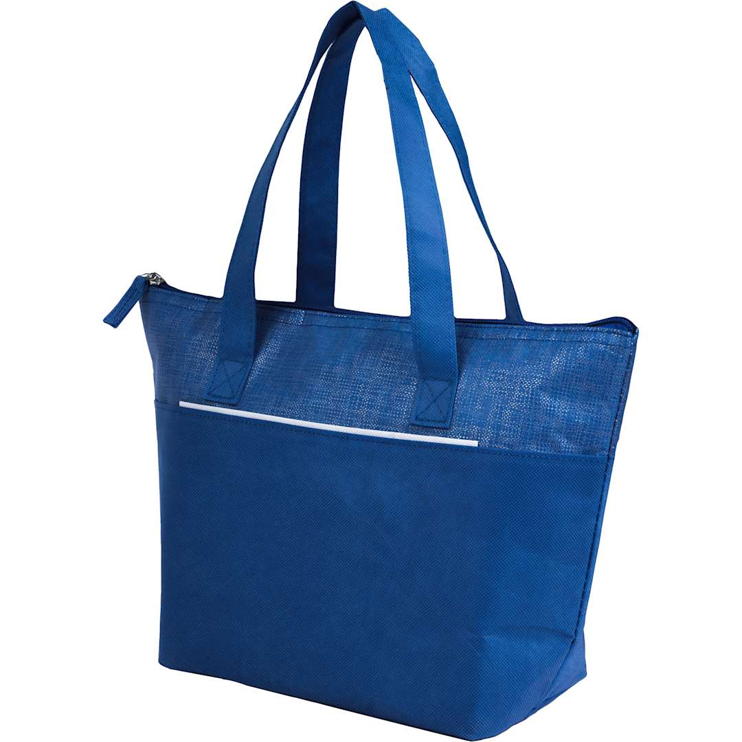 Mist Recycled 9-Can Non-Woven Tote Cooler - SM-5626 Blue