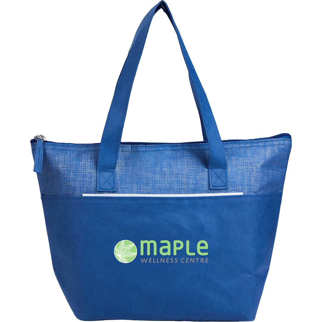 Mist Recycled 9-Can Non-Woven Tote Cooler - SM-5626 Blue