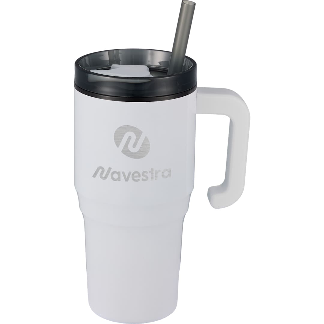 Thor 20 oz Eco-Friendly Straw Mug - SM-6970 White