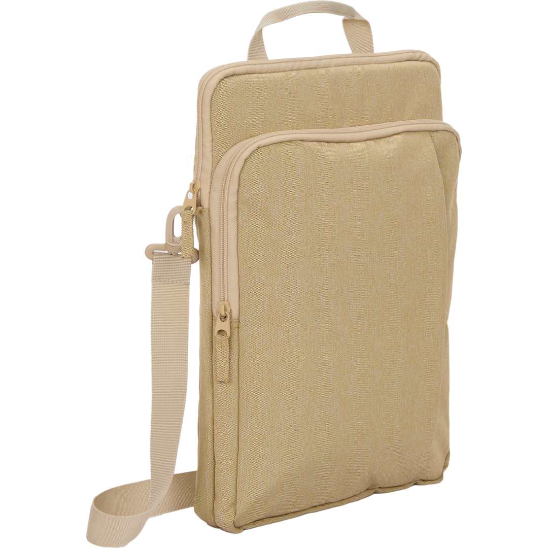 Vertical Recycled Messenger Bag - SM-8205 Tan