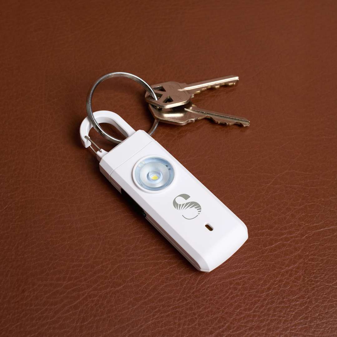 Safety Alarm Keychain - SM-9568 White