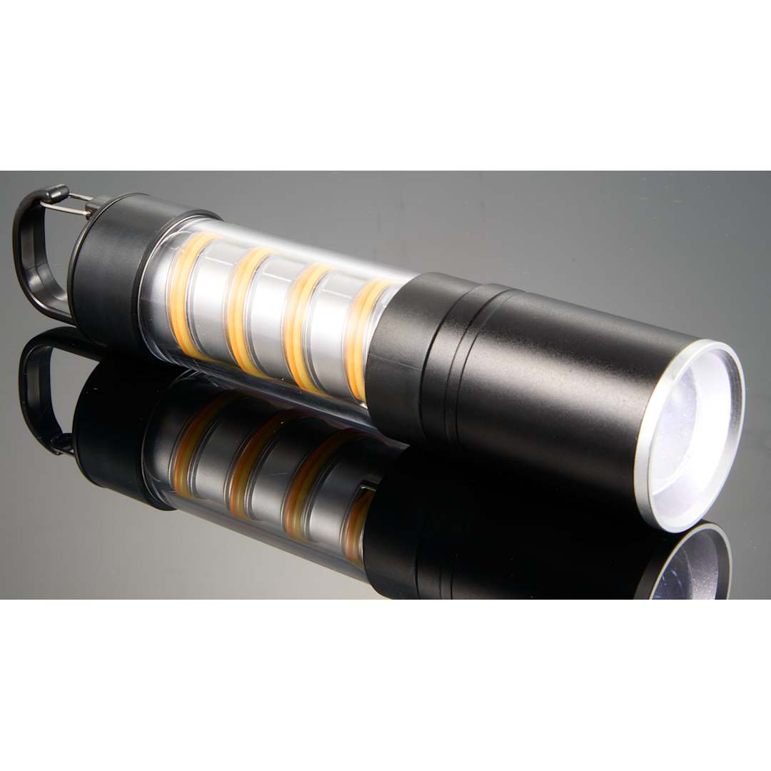 Hanging Spiral Filament Lantern Flashlight - 8053-23 Black