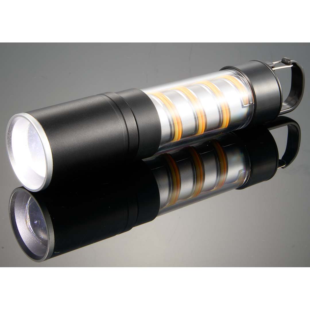 Hanging Spiral Filament Lantern Flashlight - 8053-23 Black