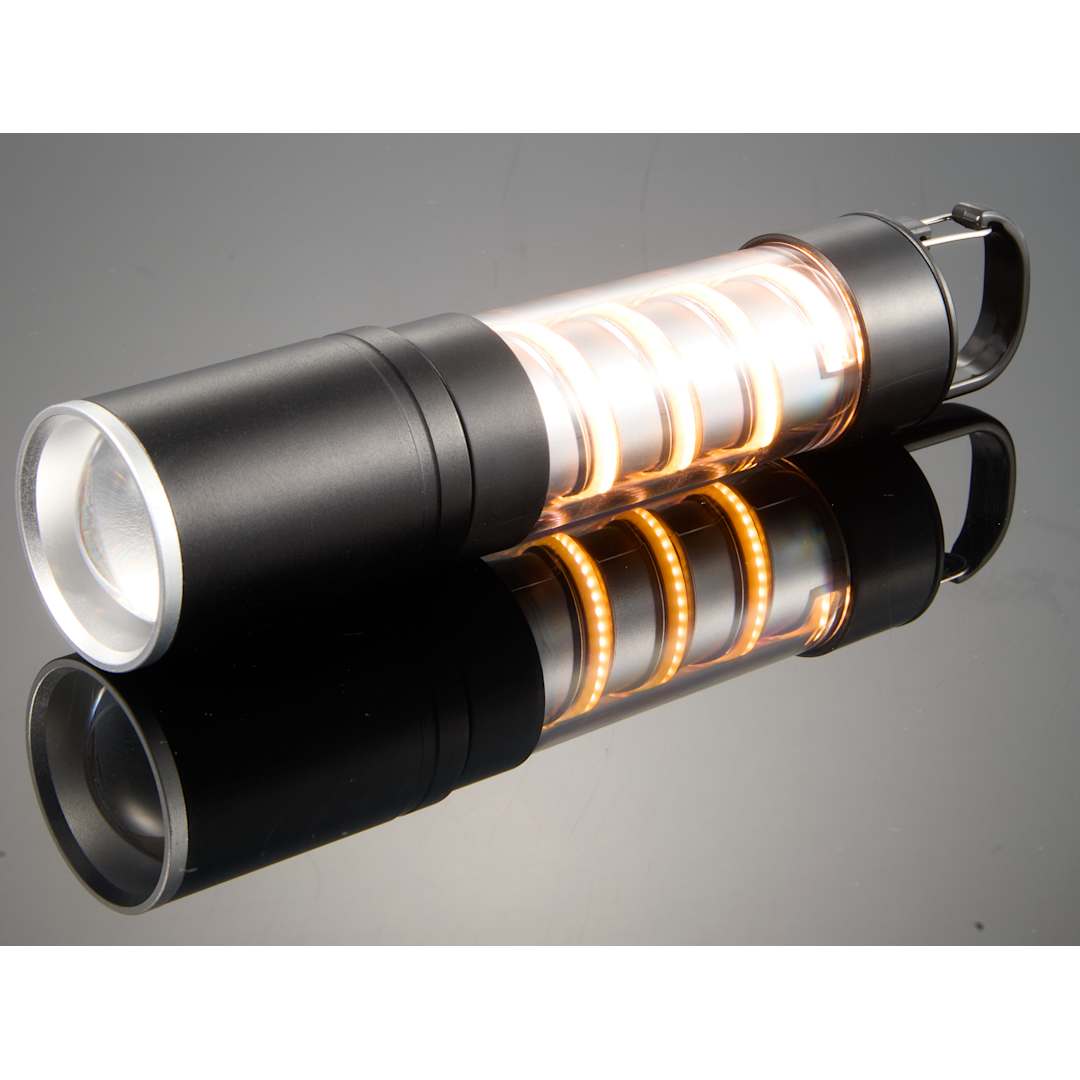 Hanging Spiral Filament Lantern Flashlight - 8053-23 Black