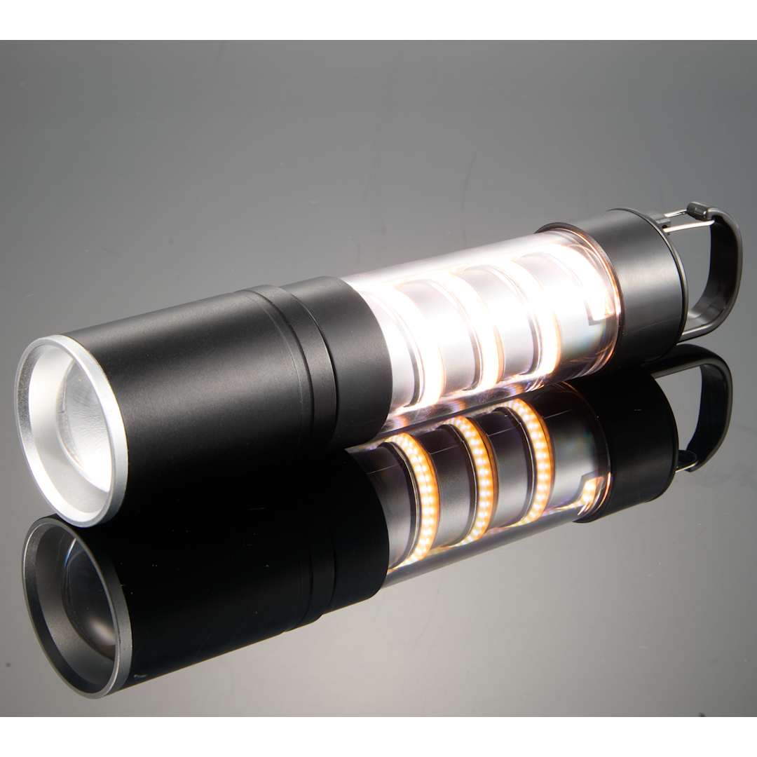 Hanging Spiral Filament Lantern Flashlight - 8053-23 Black