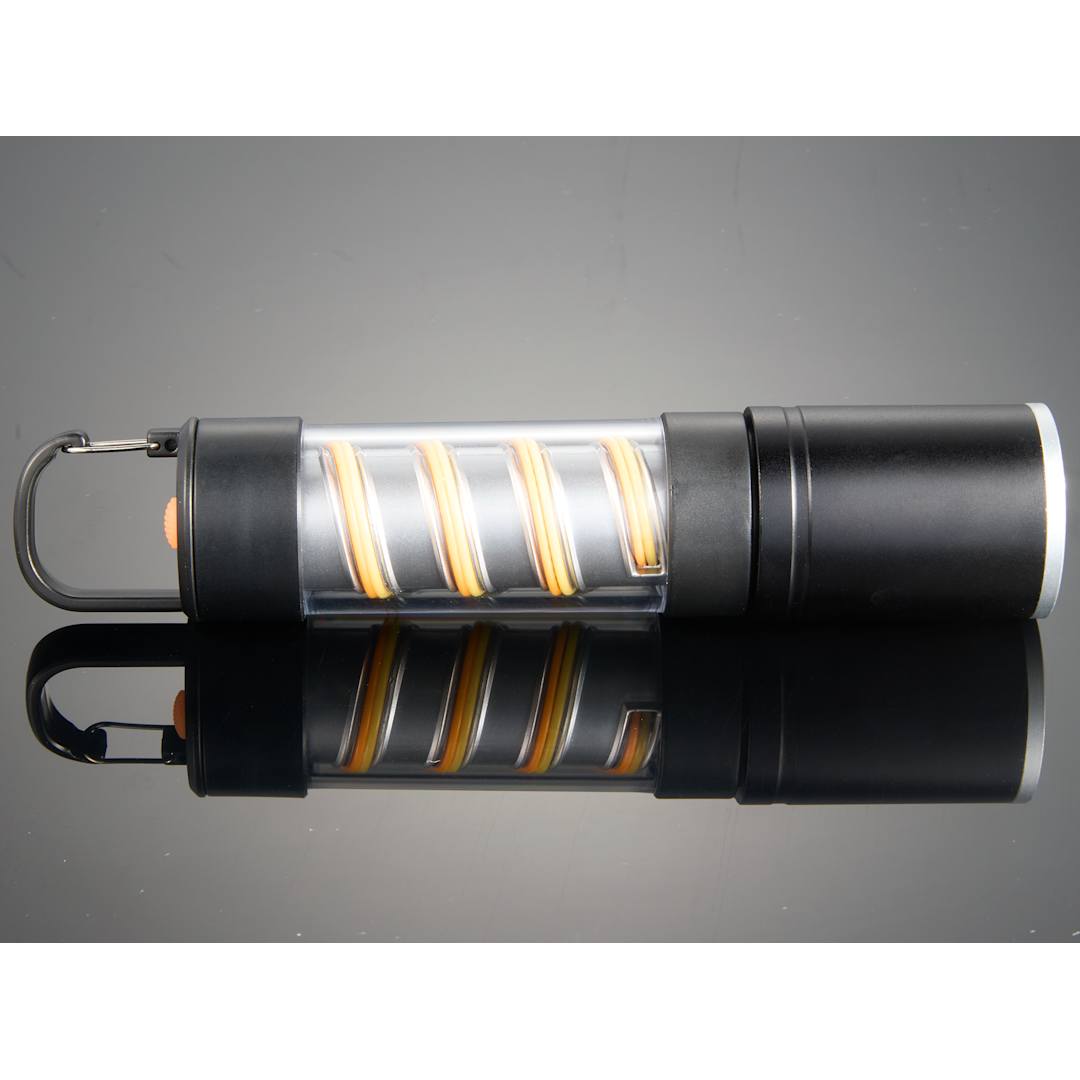 Hanging Spiral Filament Lantern Flashlight - 8053-23 Black