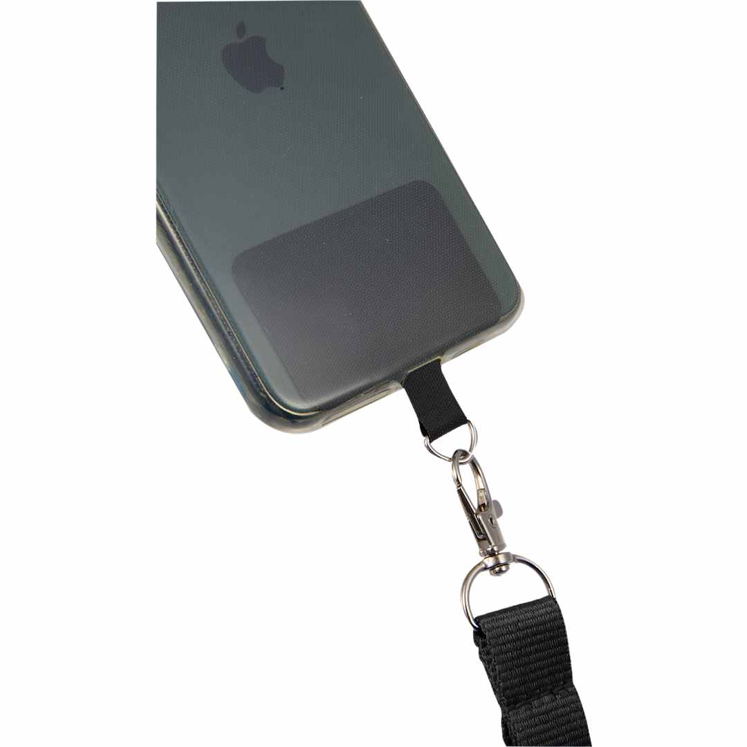 Adjustable Recycled Phone Lanyard - SM-2468 Black