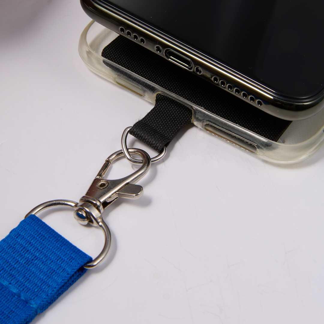 Adjustable Recycled Phone Lanyard - SM-2468 Blue