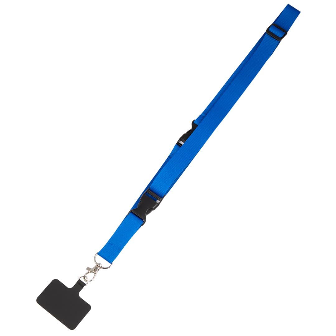 Adjustable Recycled Phone Lanyard - SM-2468 Blue