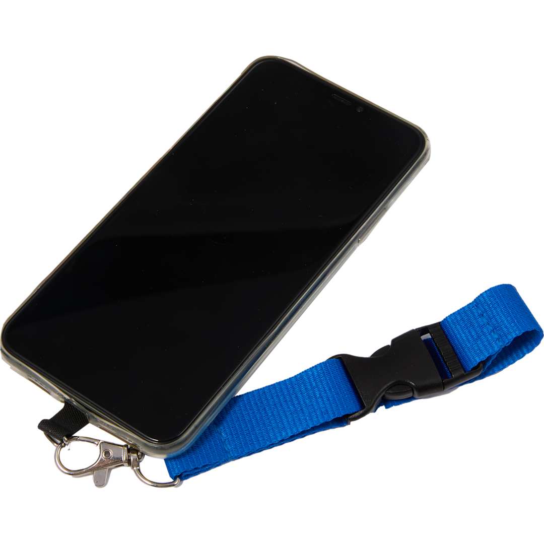 Adjustable Recycled Phone Lanyard - SM-2468 Blue