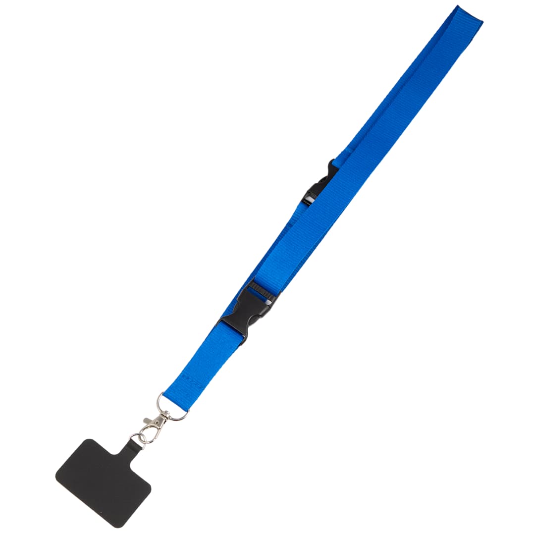 Adjustable Recycled Phone Lanyard - SM-2468 Blue