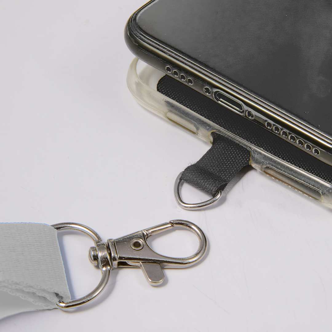 Adjustable Recycled Phone Lanyard - SM-2468 White