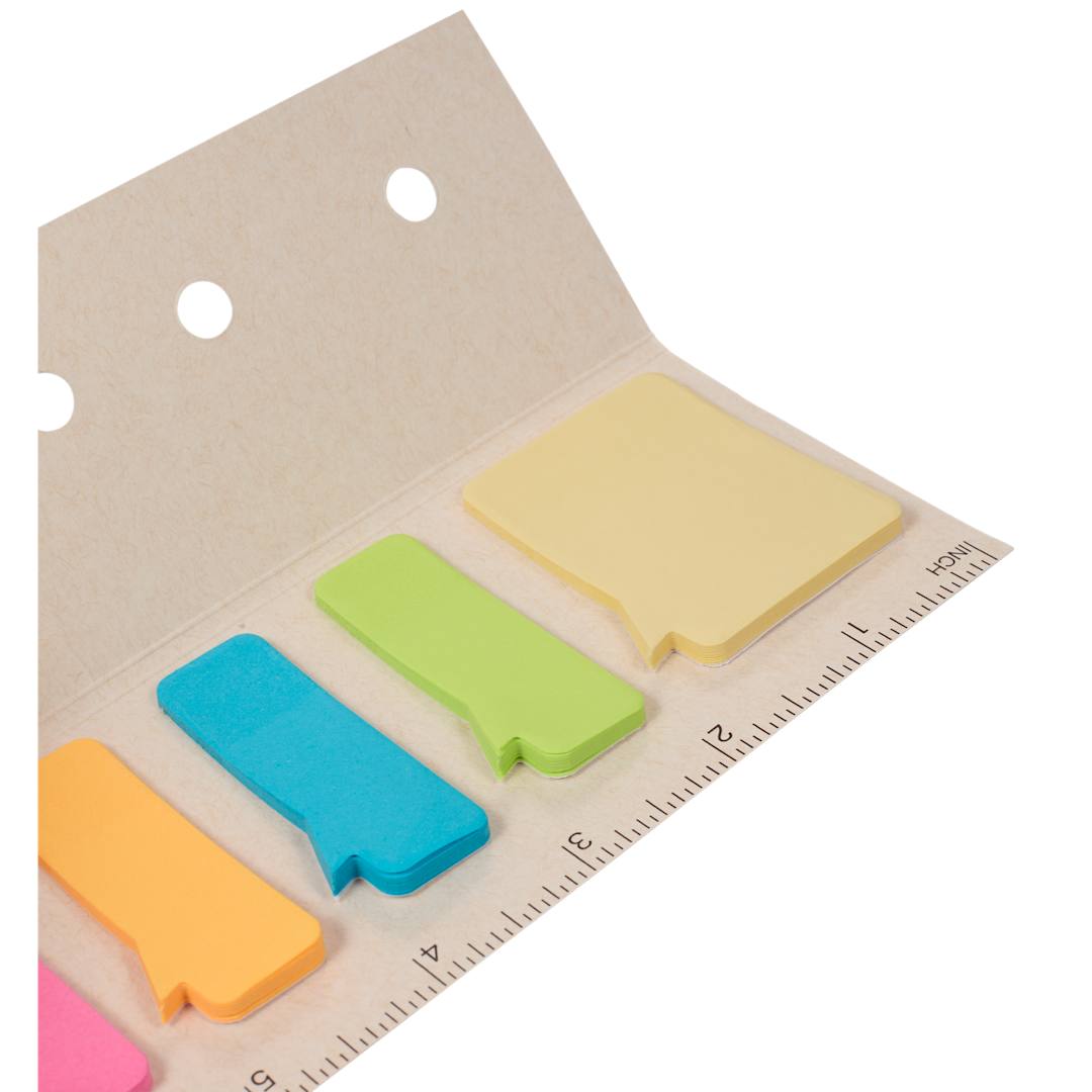  Recycled Milk Carton Sticky Notes &amp; Ruler Pad - SM-9031