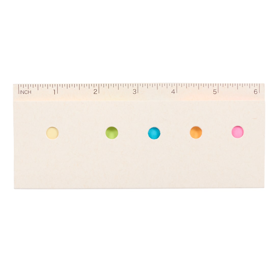 Recycled Milk Carton Sticky Notes &amp; Ruler Pad - SM-9031 White
