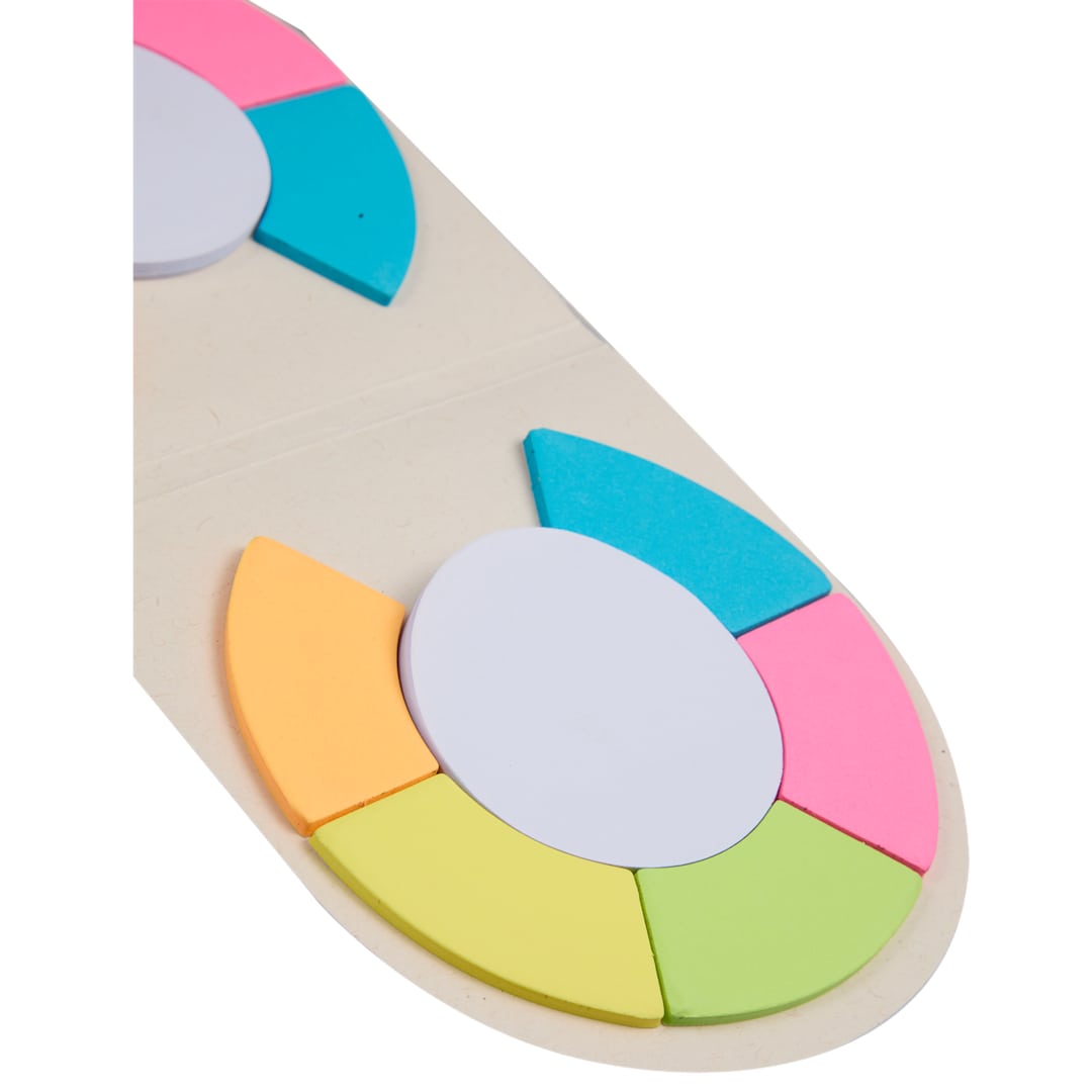 Recycled Milk Carton Round Sticky Notes Pad - SM-9032 White