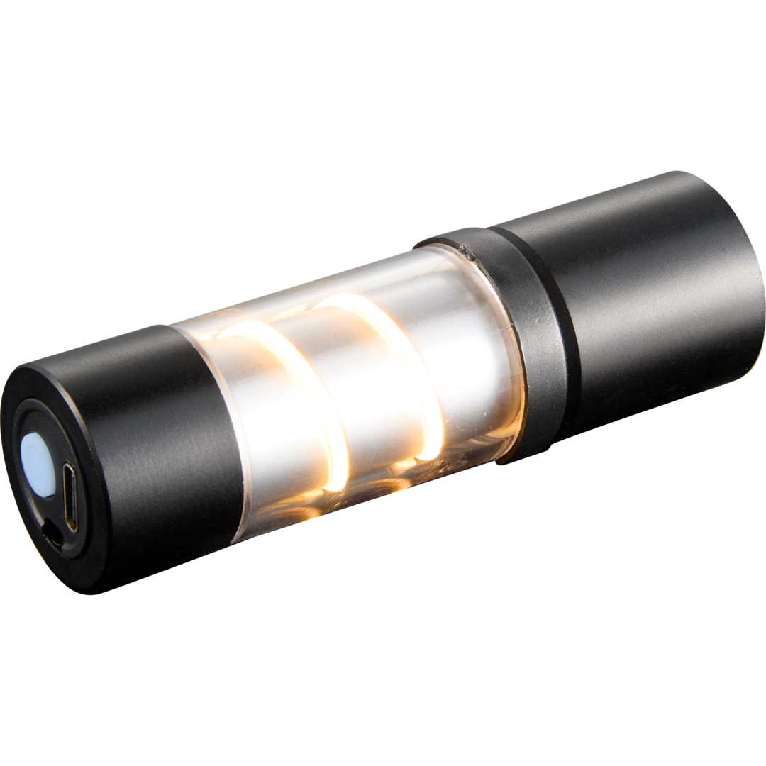 Mini Spiral Filament 100 Lumens Lantern Flashlight - SM-9528 Black