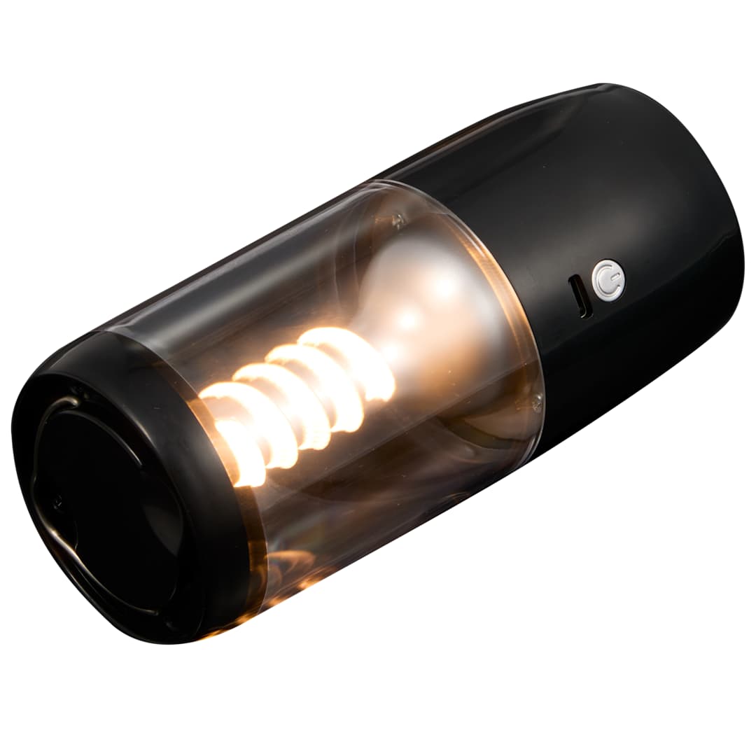 Recycled Spiral Filament 80 Lumens Lantern - SM-9529 Black