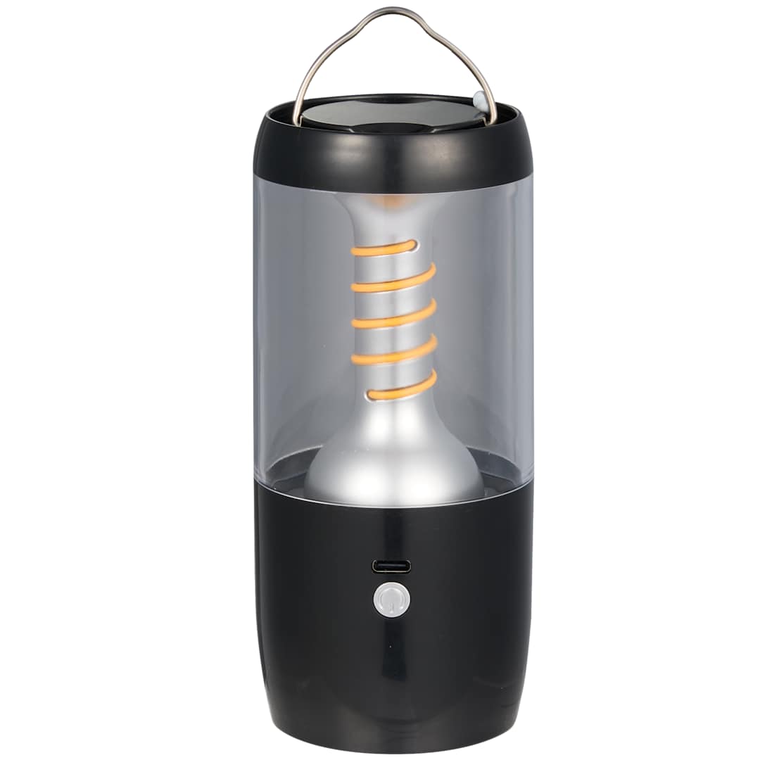 Recycled Spiral Filament 80 Lumens Lantern - SM-9529 Black