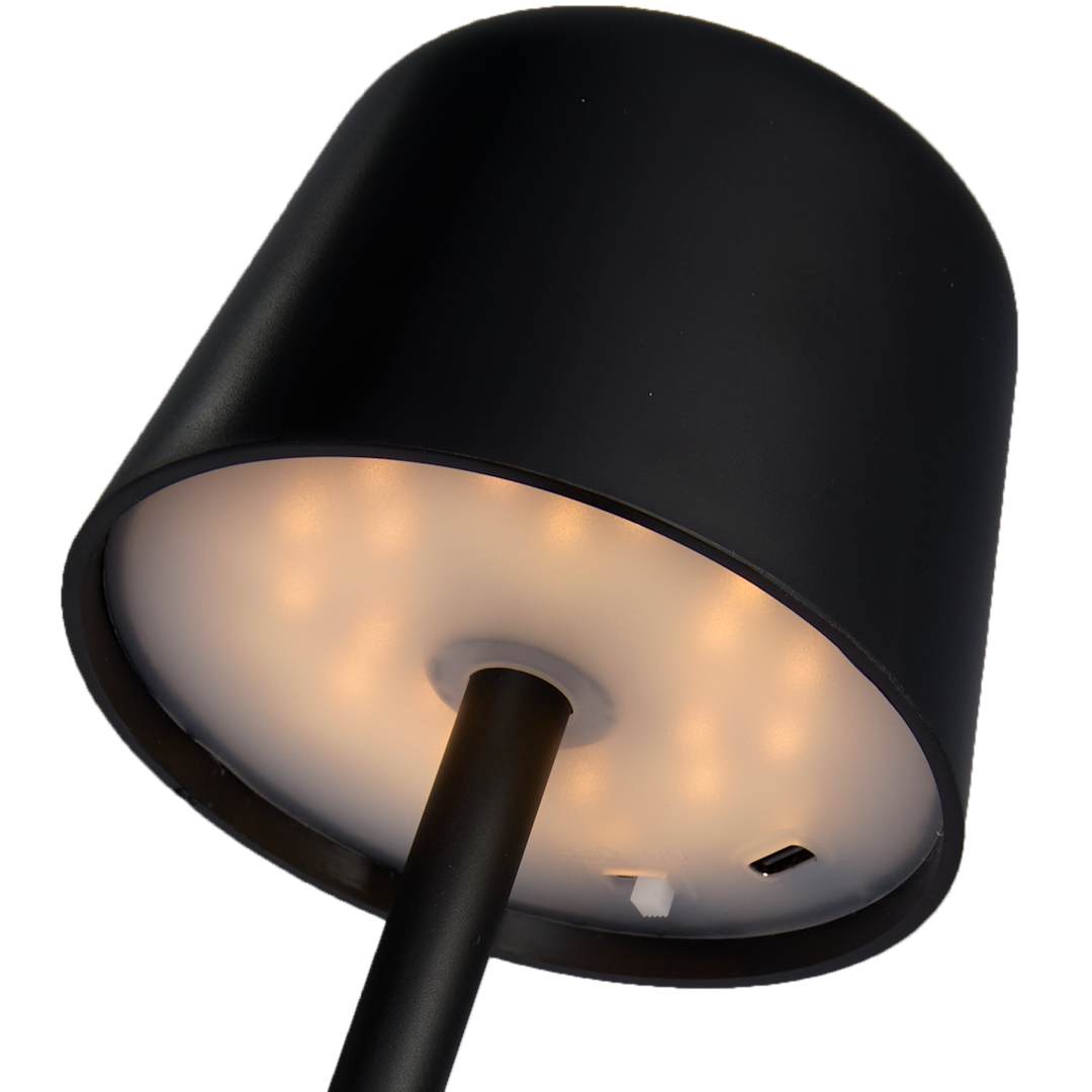 Recycled Mini Rechargeable Desk Lamp - SM-9534 Black