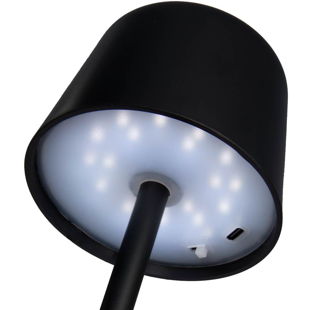 Recycled Mini Rechargeable Desk Lamp - SM-9534 Black