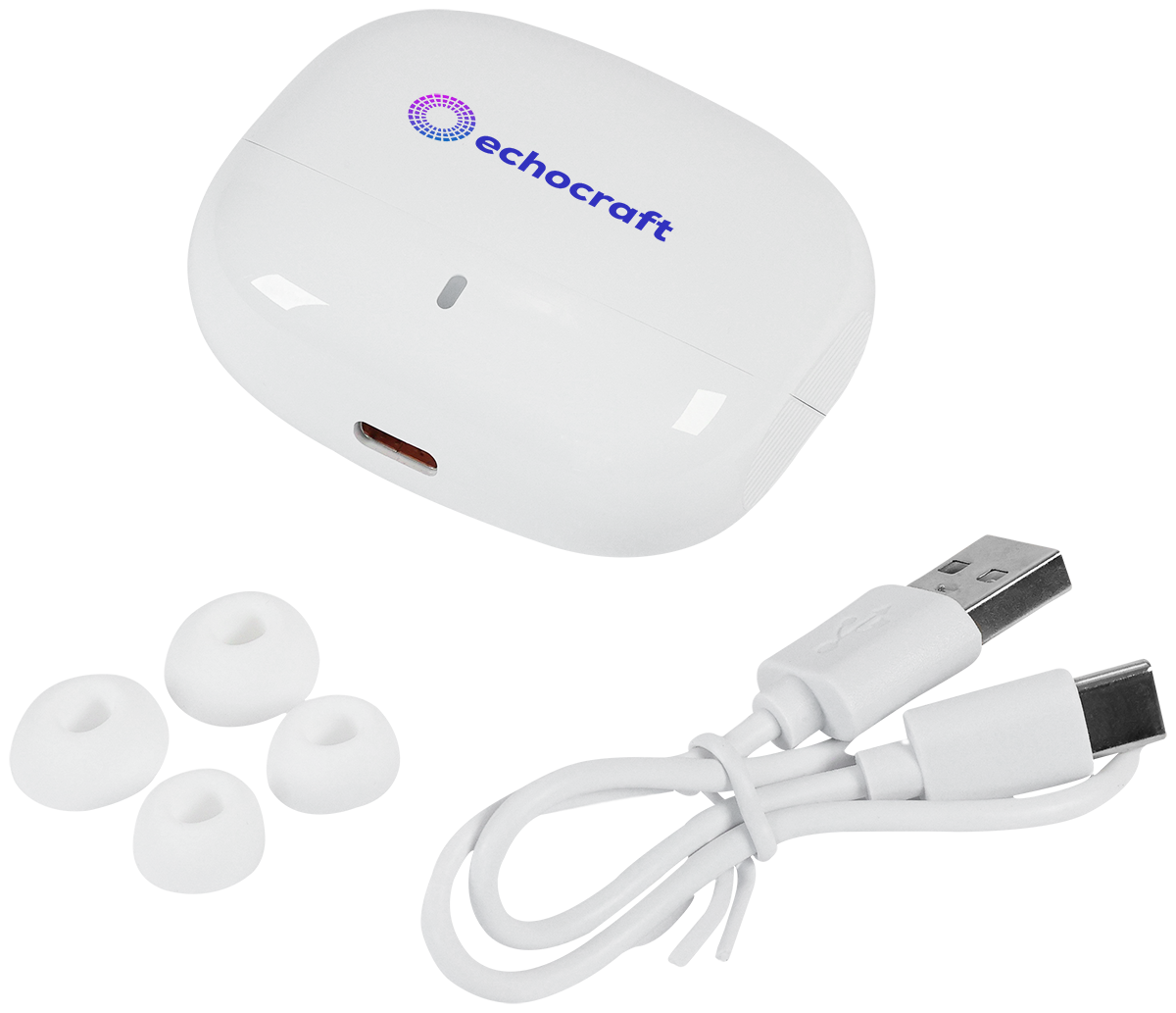 ANC(ACTIVE NOISE CANCALLATION) EARBUDS - EL228 White