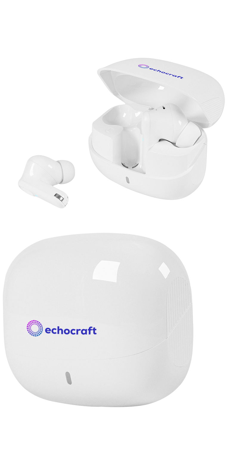 ANC(ACTIVE NOISE CANCALLATION) EARBUDS - EL228 White