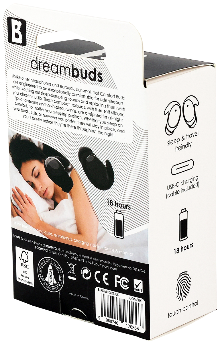 Boompods BOOMPODS DREAMBUDS - EL229 Black