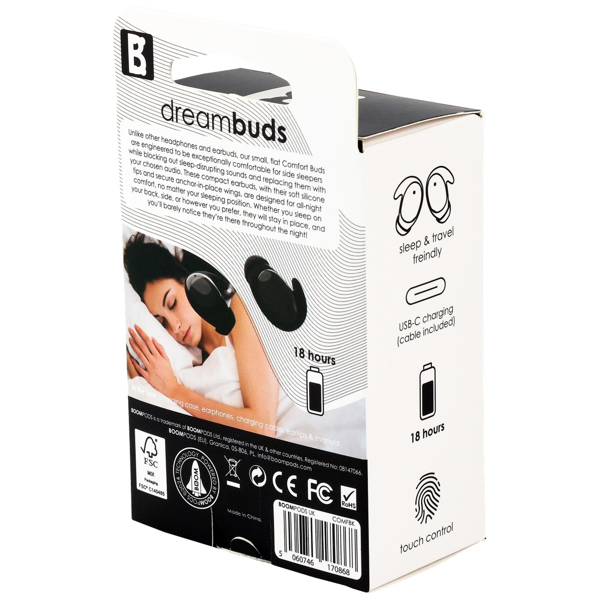 Boompods BOOMPODS DREAMBUDS - EL229 Black