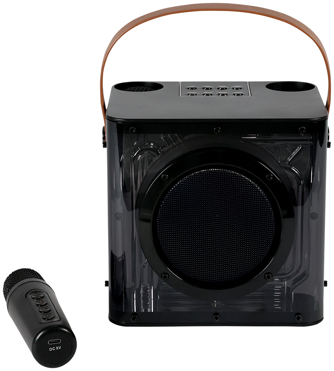 15W Karaoke Wireless Speaker with 2 Mics - EL230 Black